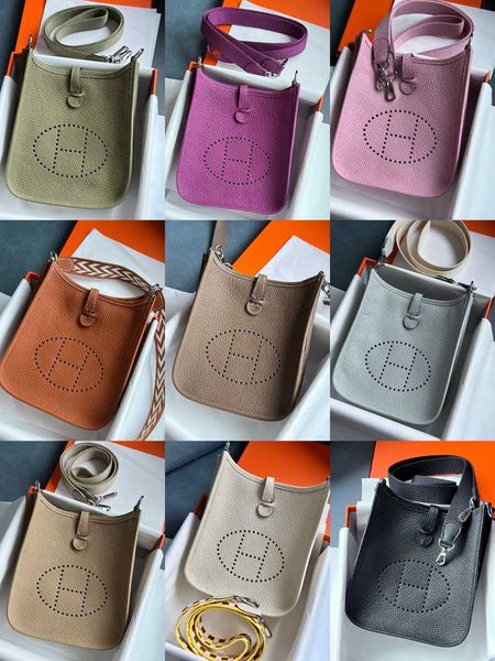 

designer h home bag evelynn handmade wax thread layer cow leather mini evelyns women's togo one shoulder diagonal cross hollow small sq