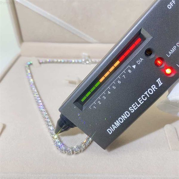 

luxury 2mm 3mm 4mm 5mm vvs lab diamond tennis chain sterling silver 925 moissanite tennis chain