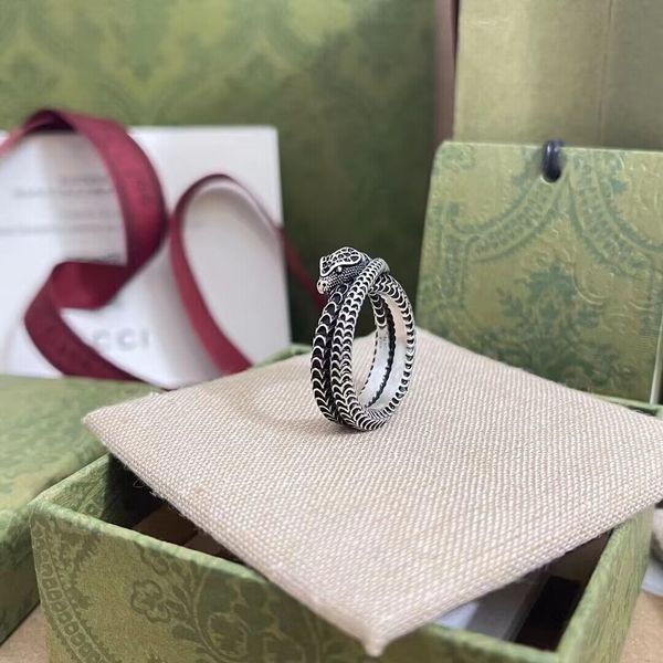 

brand jewelry lovers ring snake ring fashion mens and womens rings, Silver