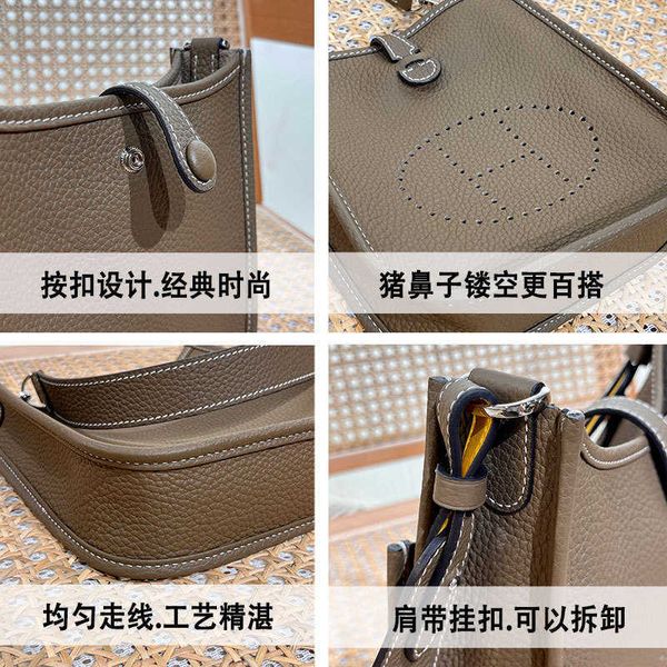 

designer hemrres bag evelynn high order genuine leather evelynse tc layer cowhide wide shoulder strap single crossbody women's lgqu
