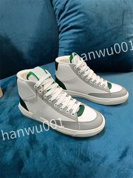 

2023 new luxury fashion designer sneaker shoes men women lace-up leather casual flats outdoor comfortable skateboard sports shoes, Black