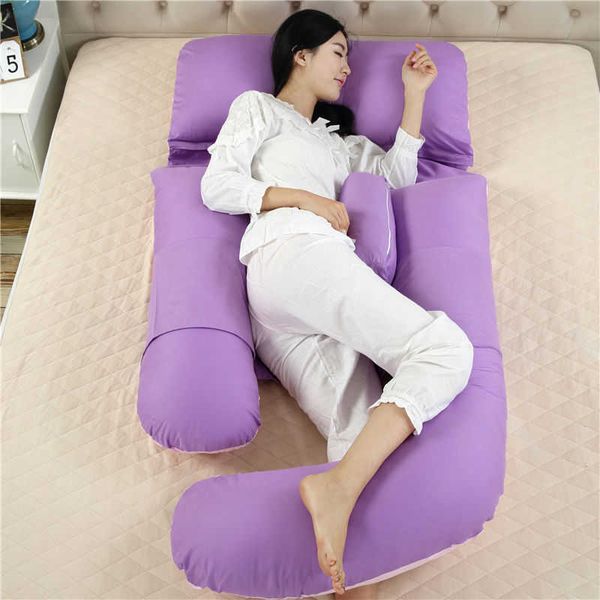 

multi-functional u-shaped waist side pillow pregnant women's pillow01