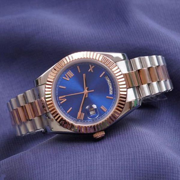 

designer watches luxury watch 2813 full stainless steel silver rome number dial date sapphire glass super luminous waterproof wristwatches m, Slivery;brown