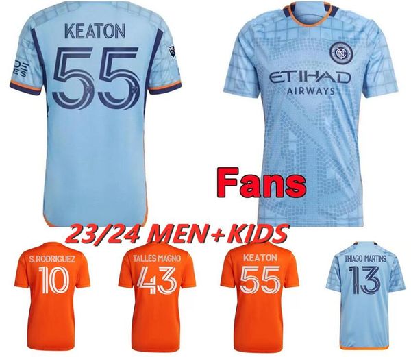 

23 24 newyork city soccer jerseys morales pereira new york fc football shirts pellegrini s. rodriguez talles magno keaton thiago martins san, Black;yellow