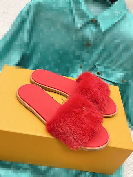 

2023 fashion sandals genuine leather for women slippers summer luxury flat slides ladies summer 0607, Black