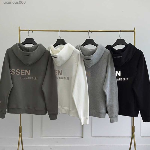 

ess reflect letter printed zip up hoodie sweatshirt women men's hoodies sport coat pullover gothic long sleeve oversized hooded jacket, Black