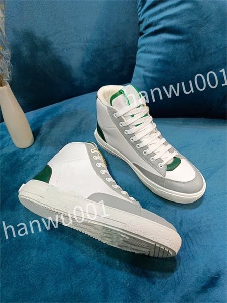 

luxury fashion designer sneaker shoes men women lace-up leather casual flats outdoor comfortable skateboard sports shoes, Black