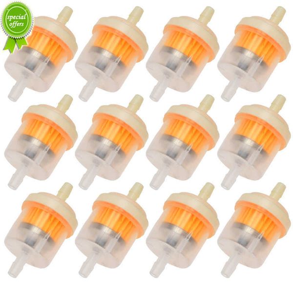

new 12pcs universal gasoline gas fuel gasoline oil filter for motorcycle moped scooter motocross gasoline fuel filter accessories