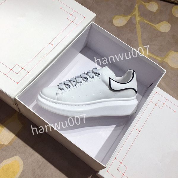 

2023new man womans designer shoes lace sneakers casual women shoes sports breathable flexible soft comfortable real leather woman, Black
