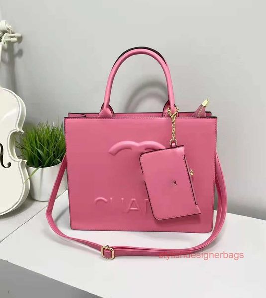 

shoulder bags chanei solid color tote bag purse set womens purses and genuine leather handbags for women 34x28x9cm