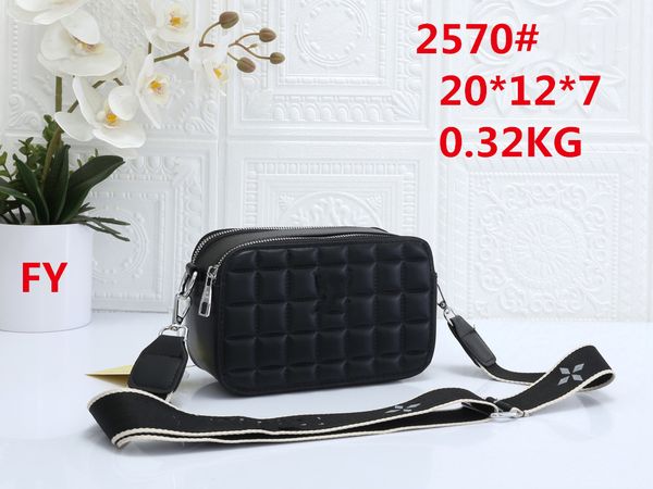 

leather tote bag marc snapsdesigners messenger for women crossbody camera bag double zip color matching casual wide strap shoulder bags ladi