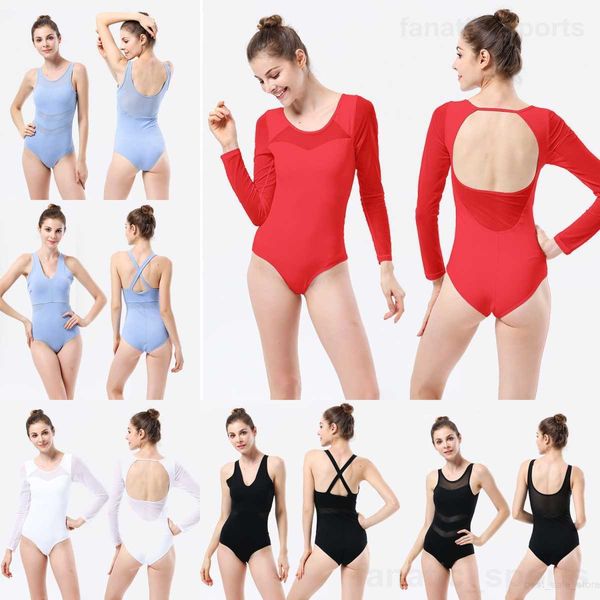 

woman exercise integrated yoga sport jumpsuit high elasticity exercise ballet beautiful back stretch midair gymnastics suit tight breathable, White;red