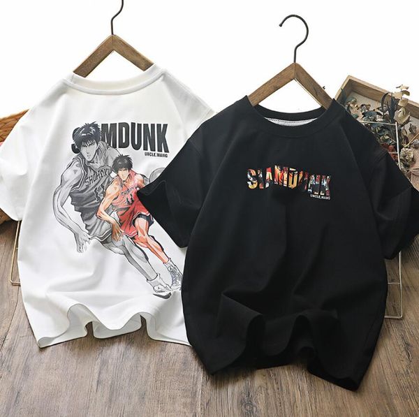 

summer baby clothes kids designer t-shirts black white short sleeve cartoon print tshirt for big boys girls clothing, Blue