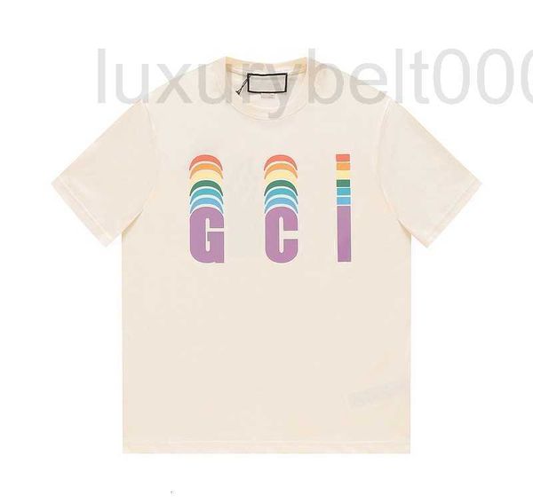 

men's t-shirts designer 2023ss summer new gradient printing trend casual versatile loose and women's short sleeve t-shirt mxcf, White;black