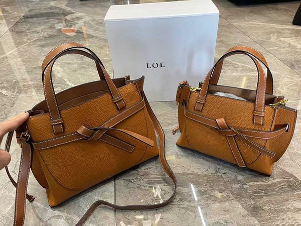 

l's wgate bag saddle tote square semi-circular leather granule handbag messenger