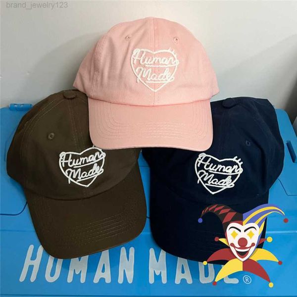 

embroidery human made cap men women human made hats adjustable baseball caps, Blue;gray