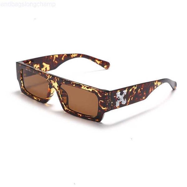 

off fashion x sunglasses luxury 2023 new small square trend off glasses bright yellow women, White;black