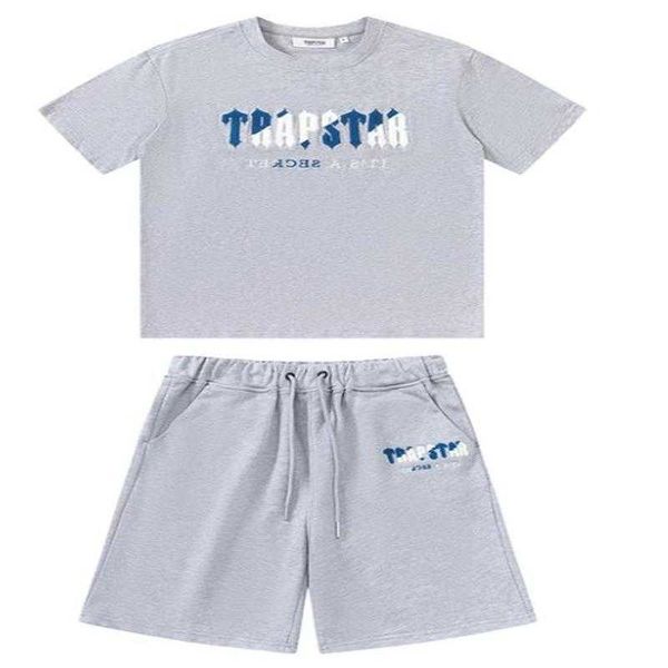 

mens trapstar t shirt short sleeve print tracksuit black cotton london streetwear usa street wear fashion tshirt tees loose hip hop skateboa, White;black