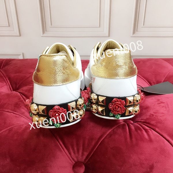 

new women classics brand casual shoes leather lace-up sneaker running trainers letters shoes flat printed sneakers2023, Red;white