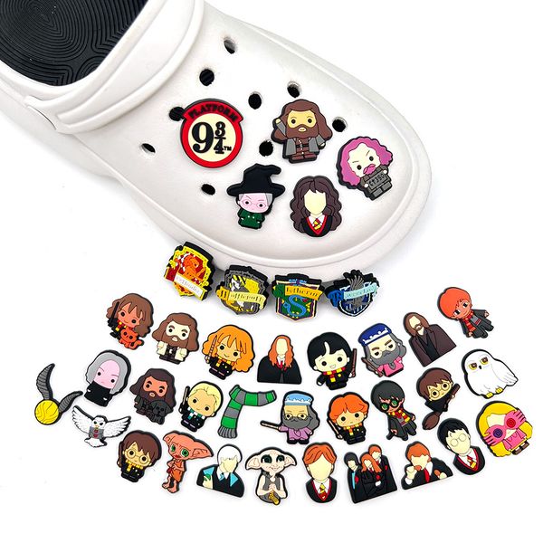 

anime charms wholesale childhood memories magical school characters funny gift cartoon charms shoe accessories pvc decoration buckle soft ru, Blue