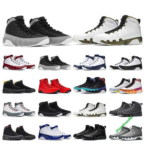 

men basketball shoes 9 9s mens sneakers outdoor sports trainers chile red particle grey bred university blue fashion running shoe