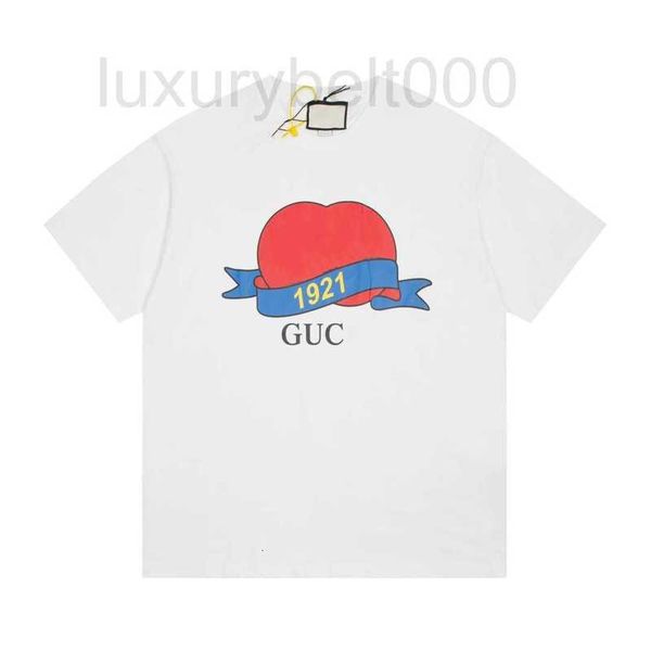 

men's t-shirts designer european 23ss new 1921 letter casual loose oversize large board t-shirt for men and women 0aeu, White;black