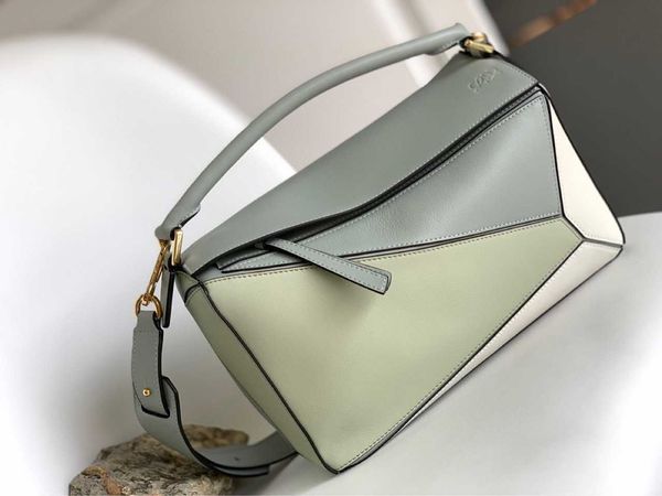 

women's puzzle series handheld one shoulder crossbody bag medium colored geometric handbag high quality