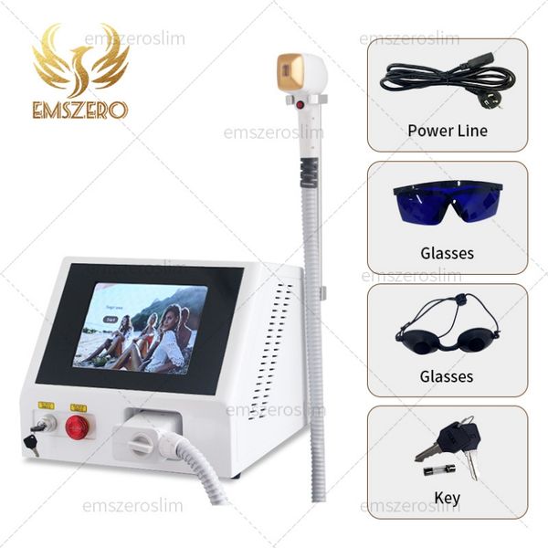 

2000w diode laser 755 808 1064nm3 wavelengths ice platinum painless hair remover skin rejuvenation machine with permennet effect, Black