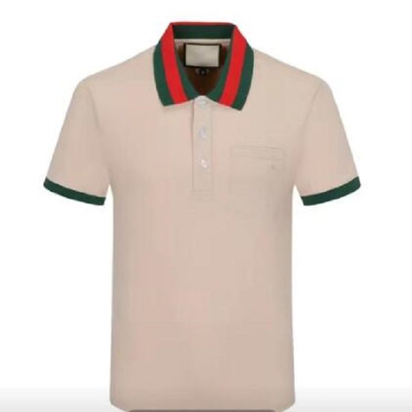

2030 khaki new mens stylist polo shirts luxury italy mens designer clothes short sleeve fashion mens summer t shirt asian size m-3xl, White;black