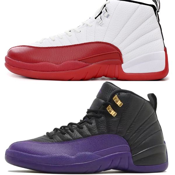

designer 12s mens basketball shoes 12 sneakers field purple cherry stealth balck taxi royalty playoffs flu game eastside golf x out the mud