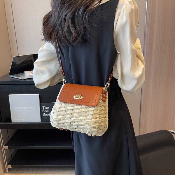 

beach bags 2023 summer new handwoven vine woven bag sen series art grass holiday women's handheld