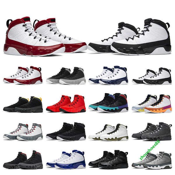 

men basketball shoes 9s jumpman 9 mens sneakers outdoor sports trainers chile gym red particle grey bred size 7-13