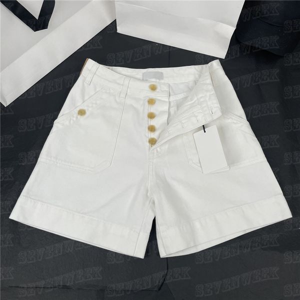 

denim shorts for women luxury metal buckle design jeans fashionable street style short pant womens clothing, Black