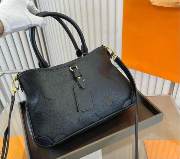 

designer embossed flower totes shopping handbag women fashion bag luxury shoulder bags crossbody handbag shopping handbags purse 27cm