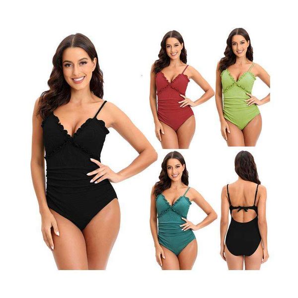 

fabric swimsuit one piece briefs lace design fashion womens, White;black