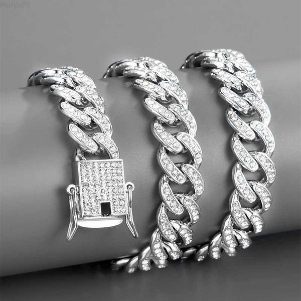 

wholesale women iced out choker jewelry custom cuban link chain/, Silver