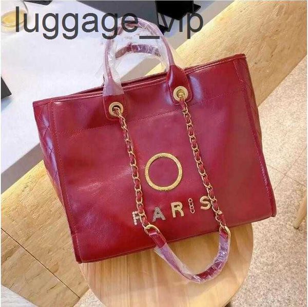 

other bags new brand womens luxury handbags beach bags designers ch metal letter badge tote evening bag small mini body leather handbag larg, Black;red