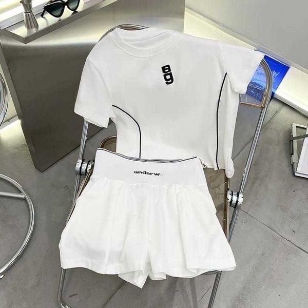 

summer tracksuit designer womens set loose sports suit hugh slim fit t-shirt shorts women two-piece, Gray