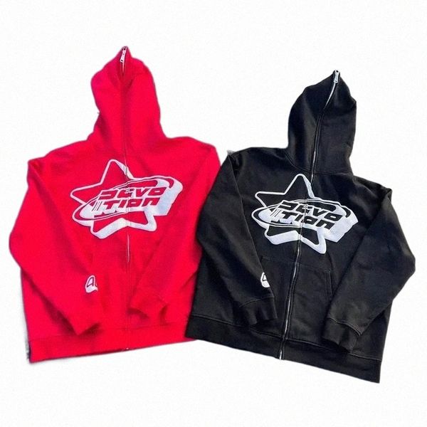 

womens hoodies sweatshirts oversized goth hoodie streetwear spring y2k goth punk harajuku alphabet full zipper hoodie womens casual loose sw, Black