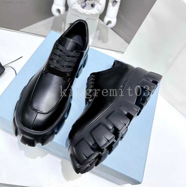 

with box prad designer women monolith casual shoes triangle p loafers black cloudbust genuine leather shoe increase platform sneakers out xj