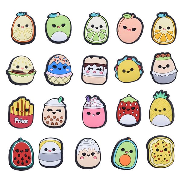 

anime charms wholesale childhood memories fruits toys funny gift cartoon charms shoe accessories pvc decoration buckle soft rubber clog char, Blue