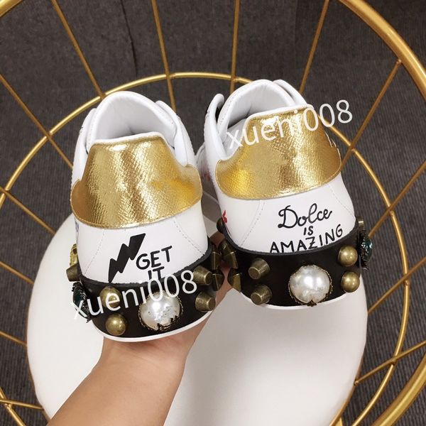 

women mens classics brand casual shoes leather lace-up sneaker running trainers letters shoes flat printed sneakers2023, Red;white