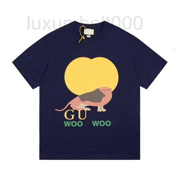 

men's t-shirts designer european 23ss new animal casual loose oversize large board t-shirt for men and women pwtp, White;black