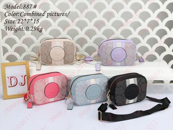 

designer coac camera bag handbag tote women classic jacquard square shoulder crossbody mini sling bag leather messenger disco wallet coac&#0
