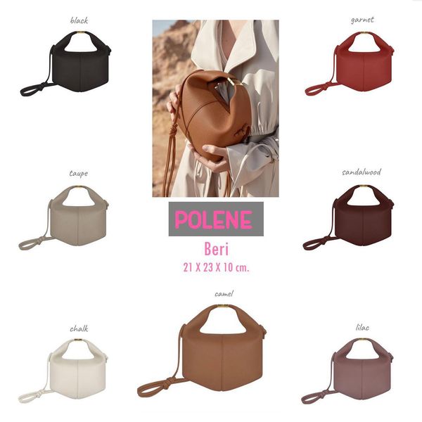 

designer handle bag polene beri cyme clutch messenger bags womens pochette totes sac genuine leather shoulder cosmetic bag handbag strap men