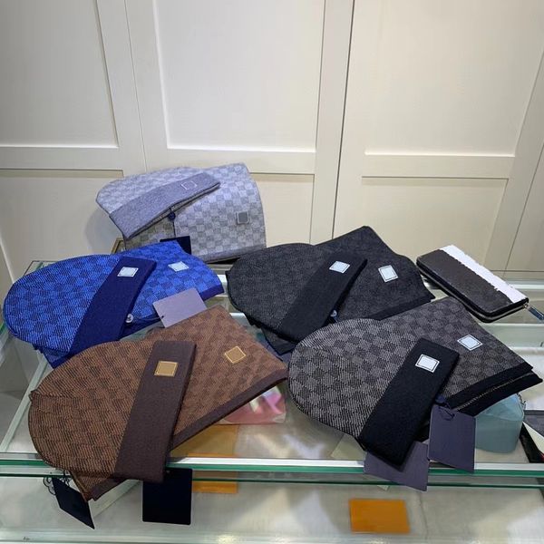 

fashion designer hat scarf set luxury men's winter scarf brand snapback seda satin checkered scarf skate skateboard cap multicolors kc, Blue;gray