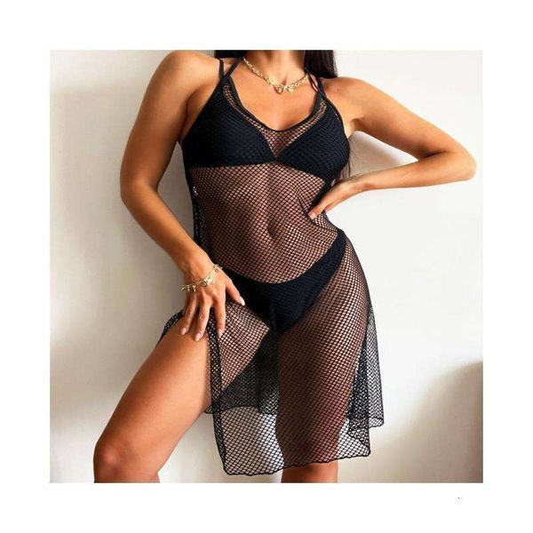 

bikini three piece mesh slit backless split womens point, White;black
