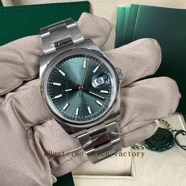 

v3 automatic 3235 mechanical watch for men big magnifier 36mm stainless steel sapphire lady 126200 watches male ms wristwatches, Slivery;brown
