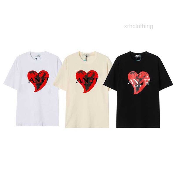 

men's t-shirts t shirts trendy lanvins x galleryes dept loose and women's beige speckled embroidery short sleeves fashion t-shirt, White;black