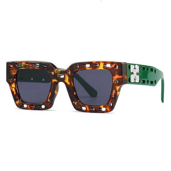 

off fashion w sunglasses luxury new modern square sunglasses ins style hollow out versatile street pgraphy for men and womenklca, White;black